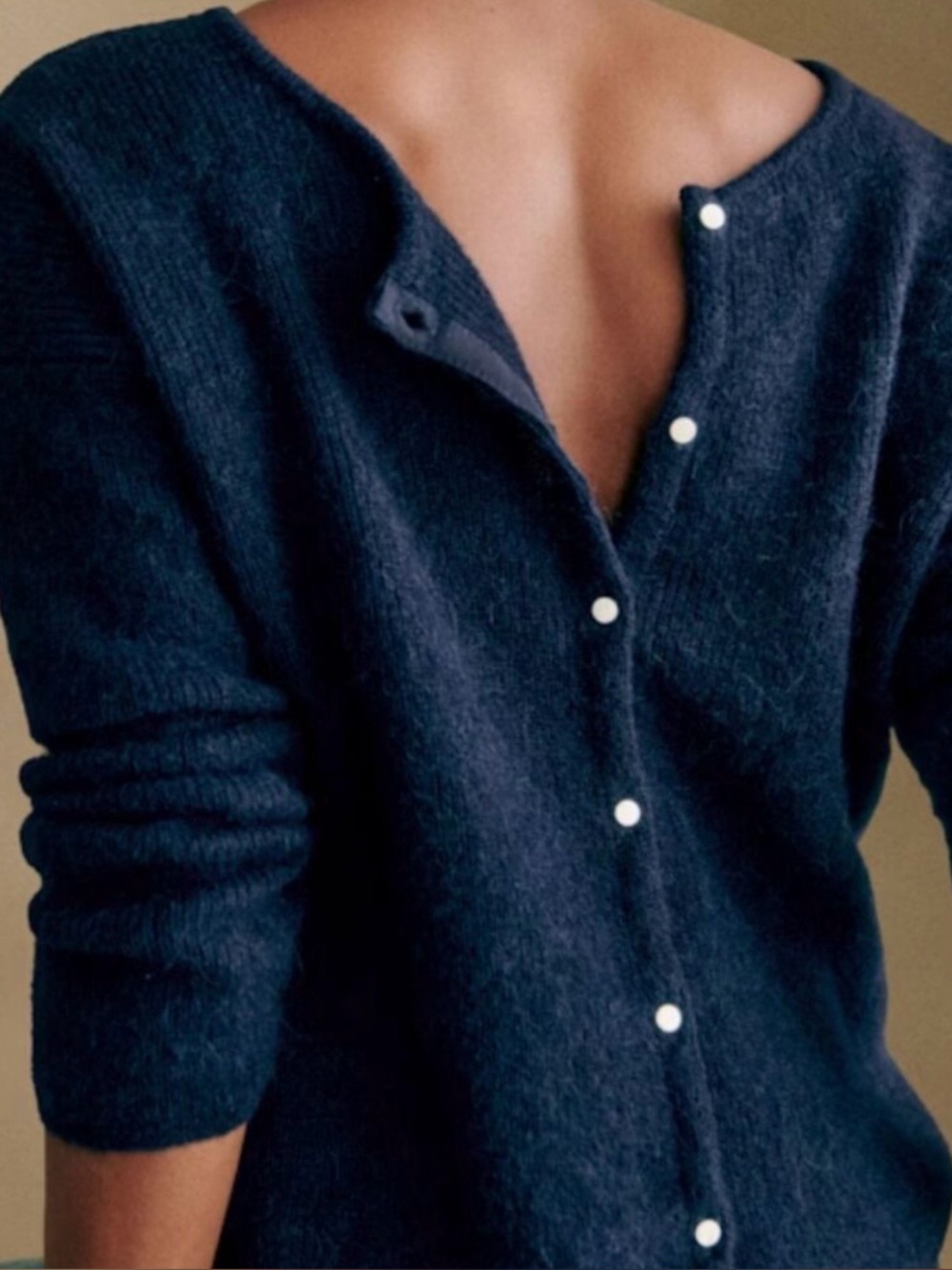 Sezane Gaspard cardigan in Navy